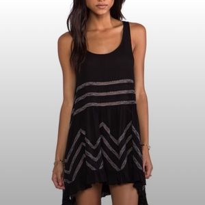 Free People Voile and Lace Trapeze Slip